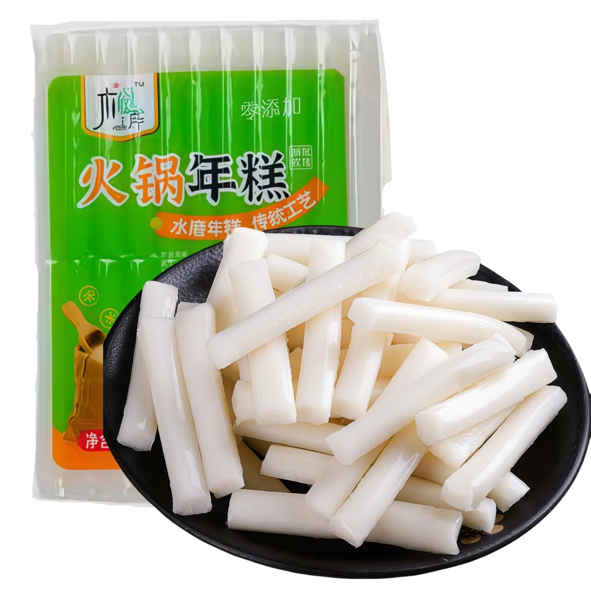 Pastel de arroz natural Tteokbokki Topokki 400 g, pastel de arroz chino coreano hecho con arroz premium, sin aditivos, perfecto para olla caliente o pasteles de arroz salteados picantes, paquete para