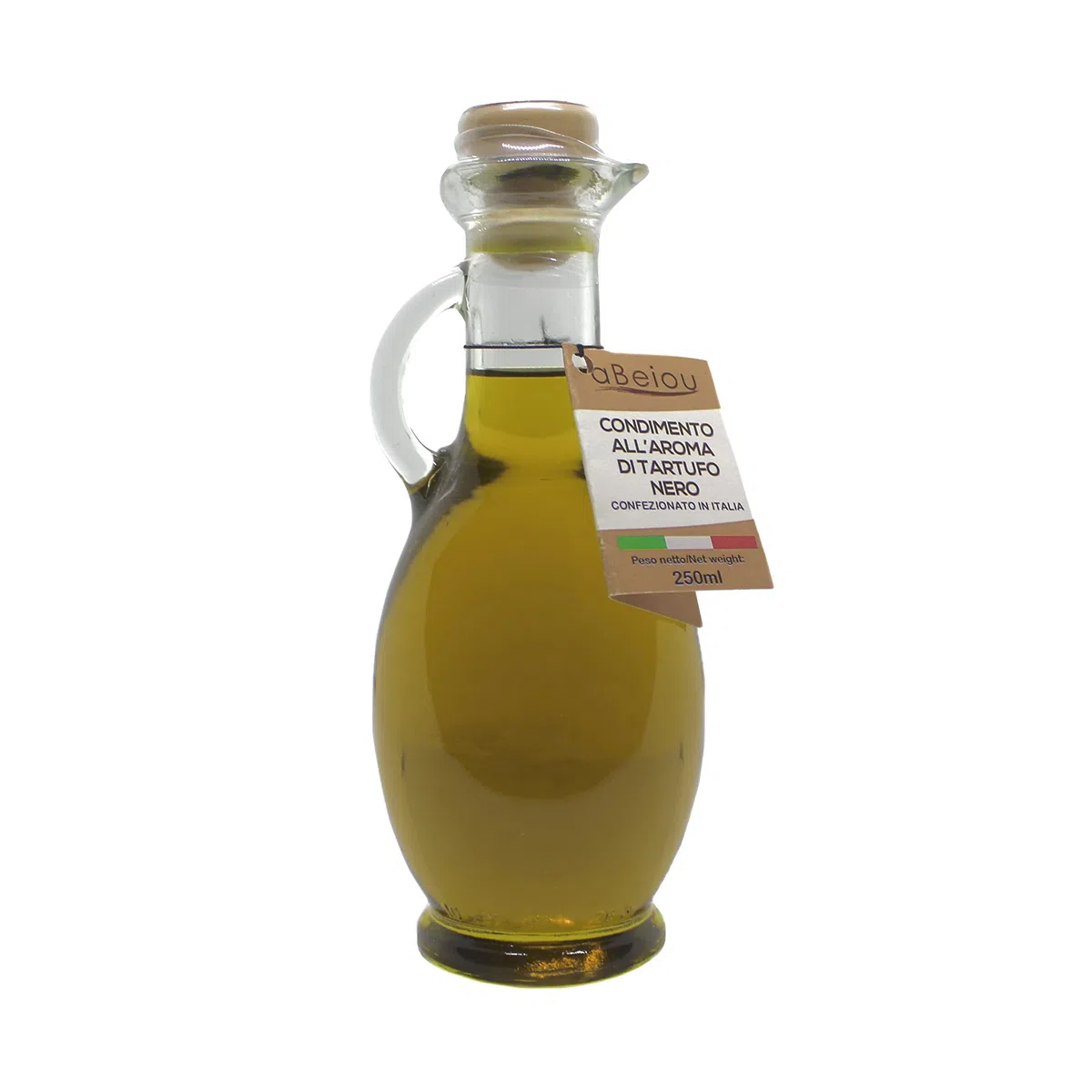 aBeiou Aceite de Trufa Negra 250ml producto extra gourmet 100% italiano aceite de oliva virgen extra aromatizado con trufa negra artesano vegano vegetariano ideal regalos y cocinar