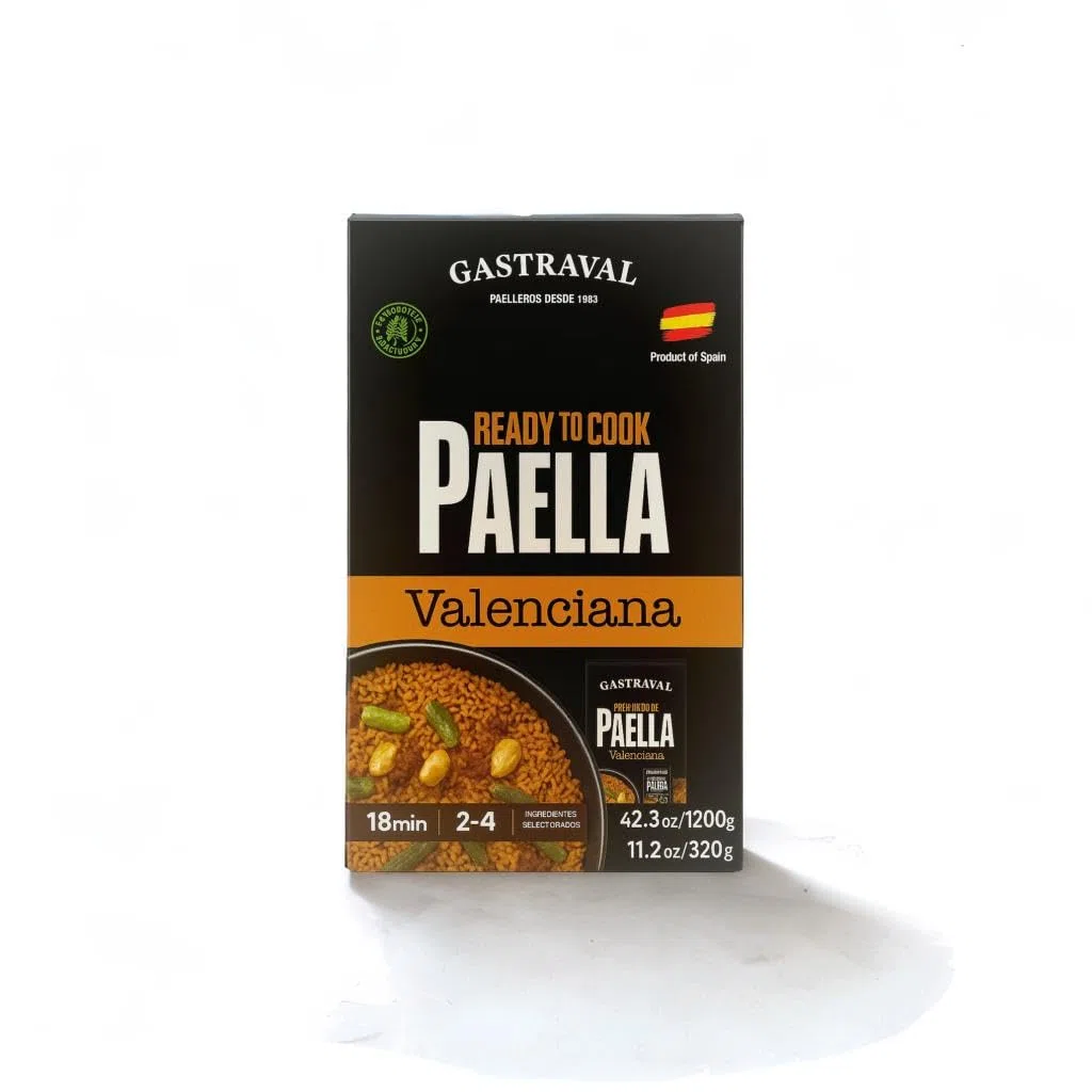 Kit para Paella Española – Gastraval | Elige Paella Valenciana o Paella Marinera – Preparado con Arroz para 2–4 raciones (Paella Valenciana)