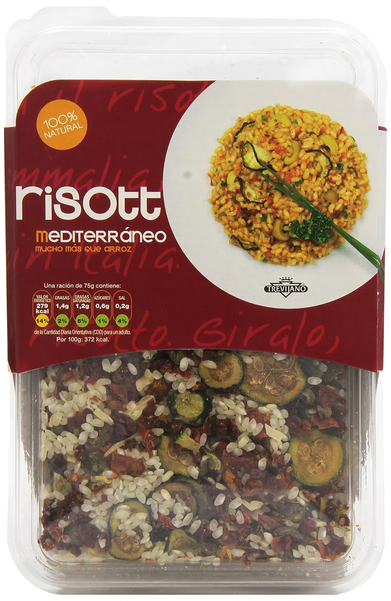 Trevijano Risotto Mediterráneo con Verduras, 280g