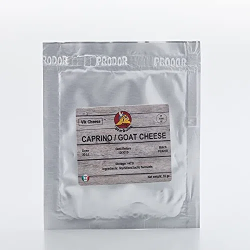 Caprino Fresco, 10 g - Cultivo de Queso | Queso Italiano | Cultivo seco | Fermentación de Queso | Cuajo | Bacterias del Queso | Bacterias de ácido láctico
