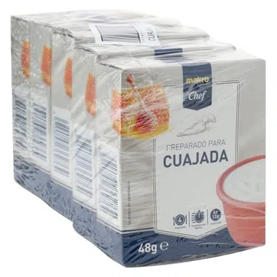 Chef. Preparado de cuajada, 5 paquetes de 48 gr