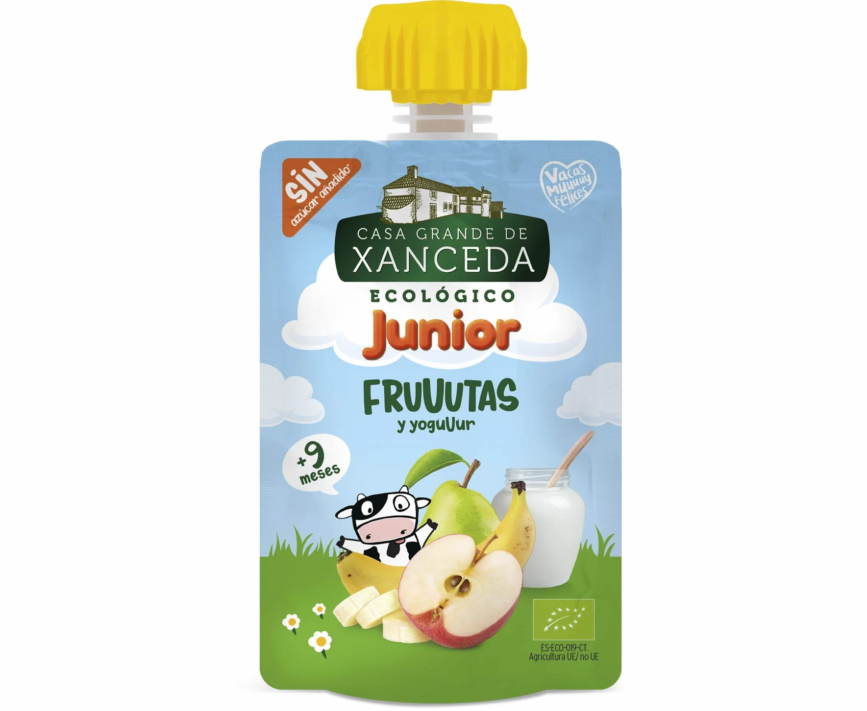 Casa Grande de Xanceda - Yogur ecológico de fruta ecológica Pack de 14 unidades (14 uds x90g)