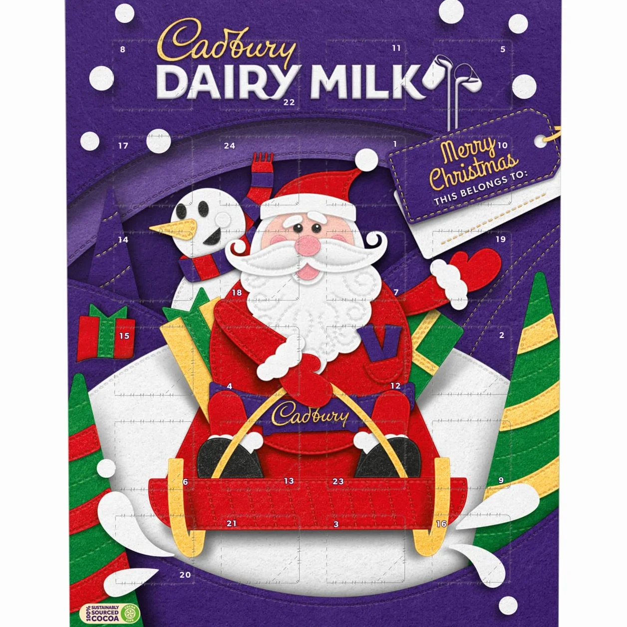 Cadbury Chocolate Advent Calendar 90 G Dairy Milk