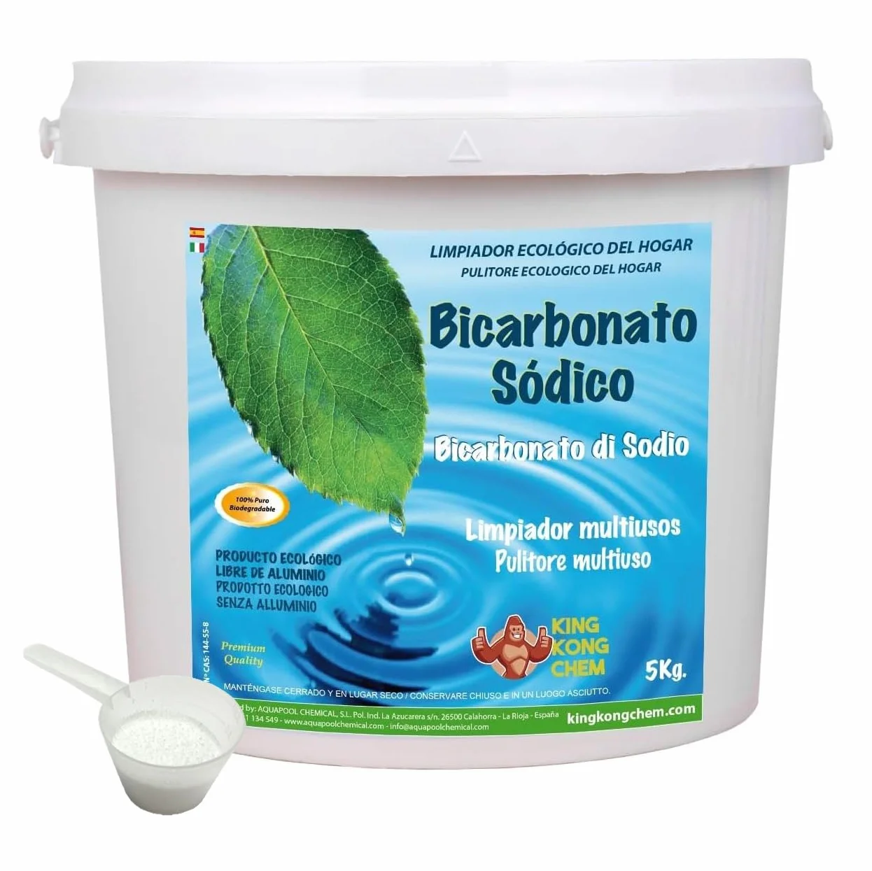 Bicarbonato de Sodio 5 kg Limpiador Ecológico Hogar DIASA