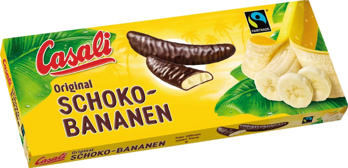 Casali - Plátanos de chocolate (24 unidades, 300 g, 2 unidades)
